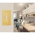 thumbnail image 7 of Tutuviw 1Pcs Shiny Rhinestones Wall Plate Single Switch Cover Gold Bling Decorative Light Single Gang Toggle Covers for Bedroom Bathroom Kitchen Home Decor, 7 of 7