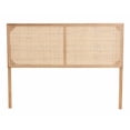 thumbnail image 2 of bali & pari Aurelia Brown Finished Bayur Wood and Rattan Queen Size Headboard, 2 of 8
