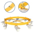 thumbnail image 2 of 55 Gallon Drum Dolly, Heavy Duty Trash Can Dolly with 8 Caster Wheels, Wheel Steel Frame Dolly Cart, 2 of 8