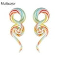 thumbnail image 2 of jiaroswwei 1 Pair Unisex Glass Twisted Snail Ear Gauges Hangers Plugs Stretchers Expanders, 2 of 8