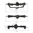 thumbnail image 2 of Puente delantero trasero hexagonal Perfecl para RC 1:16 WPL B16 B36 Metal, 2 of 8