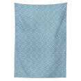 thumbnail image 3 of Ambesonne Circles Tablecloth Rectangular Table Cover, Interlaced Round Forms, 52"x70", Slate Blue Pale Blue, 3 of 4