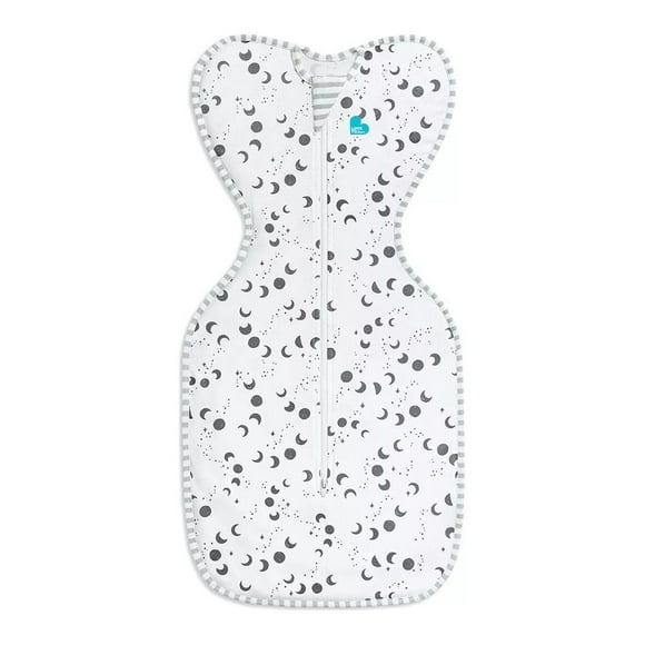 Love To Dream Emmaillotage Bambou Soyeux-Luxe Sac 0.2 TOG - Paysage de Lune Blanc (Moyen, 13-19 lbs)