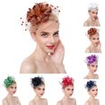 thumbnail image 2 of Coofit Fascinator Hat Dual-use Mesh Flower Creative Tea Party Hat Fascinator Hair Clip, 2 of 7
