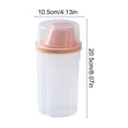 thumbnail image 3 of Tarro de plástico transparente para almacenar detergente para ropa con tapa hermética y taza medidora – Recipiente a prueba de fugas para organizar la lavandería, la despensa de la cocina o el baño., 3 of 6