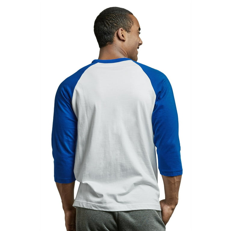 Men's Long Sleeve Baseball T-Shirt Jersey Raglan Two-Tone Active Tee
