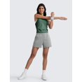 thumbnail image 3 of Shorts CRZ YOGA SoftAura Modal tiro alto 4" con bolsillos, 3 of 4