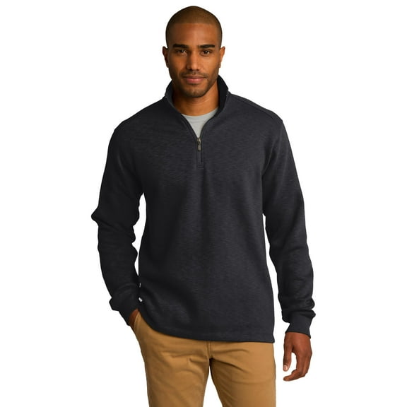 Mens Slub Fleece 1/4-Zip Pullover. F295