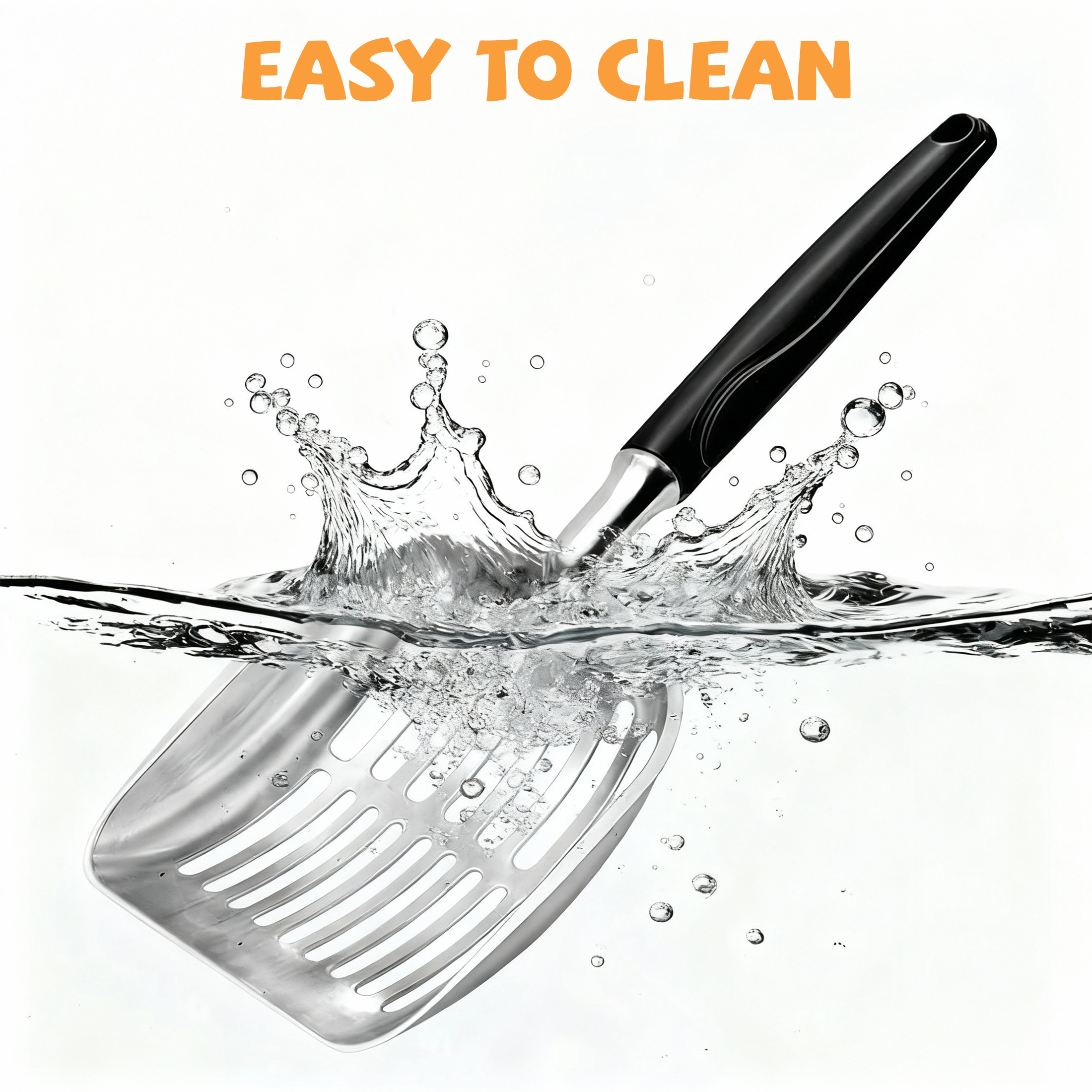 Garitin Metal Cat Litter Scoop with Deep Shovel photo 5