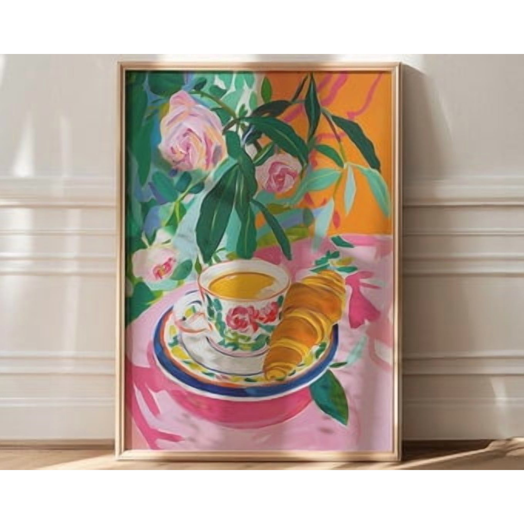 Paris Flower Market Flowers Vintage Boho Floral Art Spring Wall Art Travel Inspired Home And Office Decor