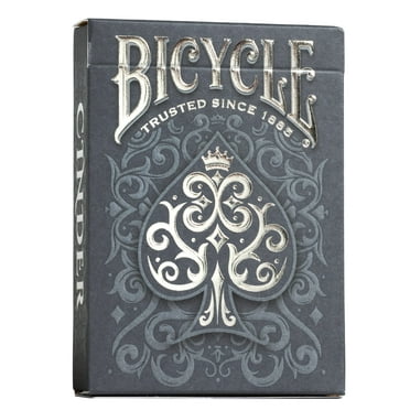 Bicycle Cinder Premium Playing Cards, Silver Smoke Foil, 1 Deck