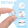 thumbnail image 3 of Uxcell Plastic Cord Locks, Single Hole Toggle Stopper Round Ball Shaped Adjustable Cord Stops Fastener Clear, 3 of 6