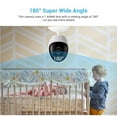 thumbnail image 2 of 180 Degree Panoramic Camera Wide Angle 1.44mm Fisheye 1080P Indoor Two Way Audio Day and Night Vision ICSEE APP WiFi CCTV Camera, 2 of 6
