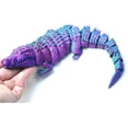 thumbnail image 3 of 3D Printed Crocodile,Movable Mouth,Flexible Joint Animal lacertid Figurines, Home Office Decor,Articulated Small sculpture, decorative item Surprise Festival Gifts, 3 of 7