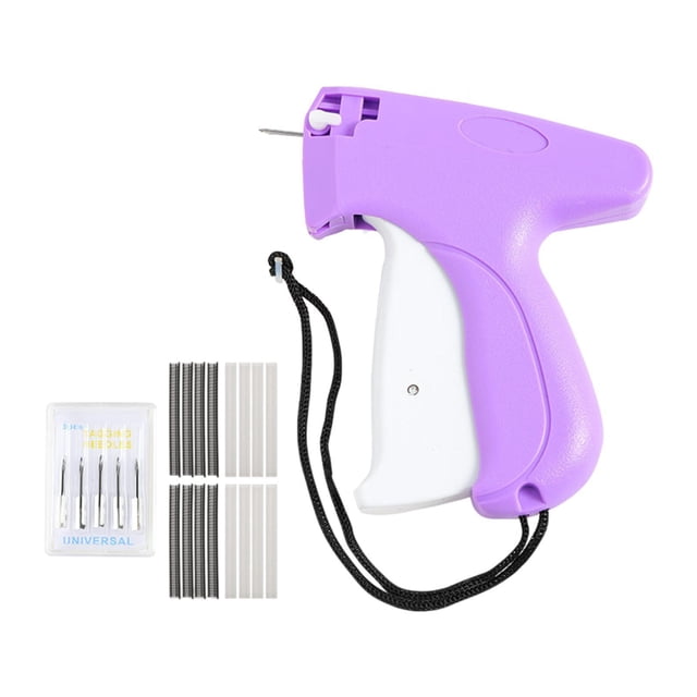 Ropa rápida FIJA de CARRIMIENTO Herramienta de prenda Profesional Máquina de la máquina de coser de mano para ropa para almacén de tiendas púrpura