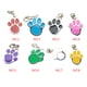 thumbnail image 3 of Methold Collar con etiqueta de perro con estampado de pata, colgante de huella, cadena, joyería de animales para Gato y mascota Suministros para perros Negro, 3 of 6