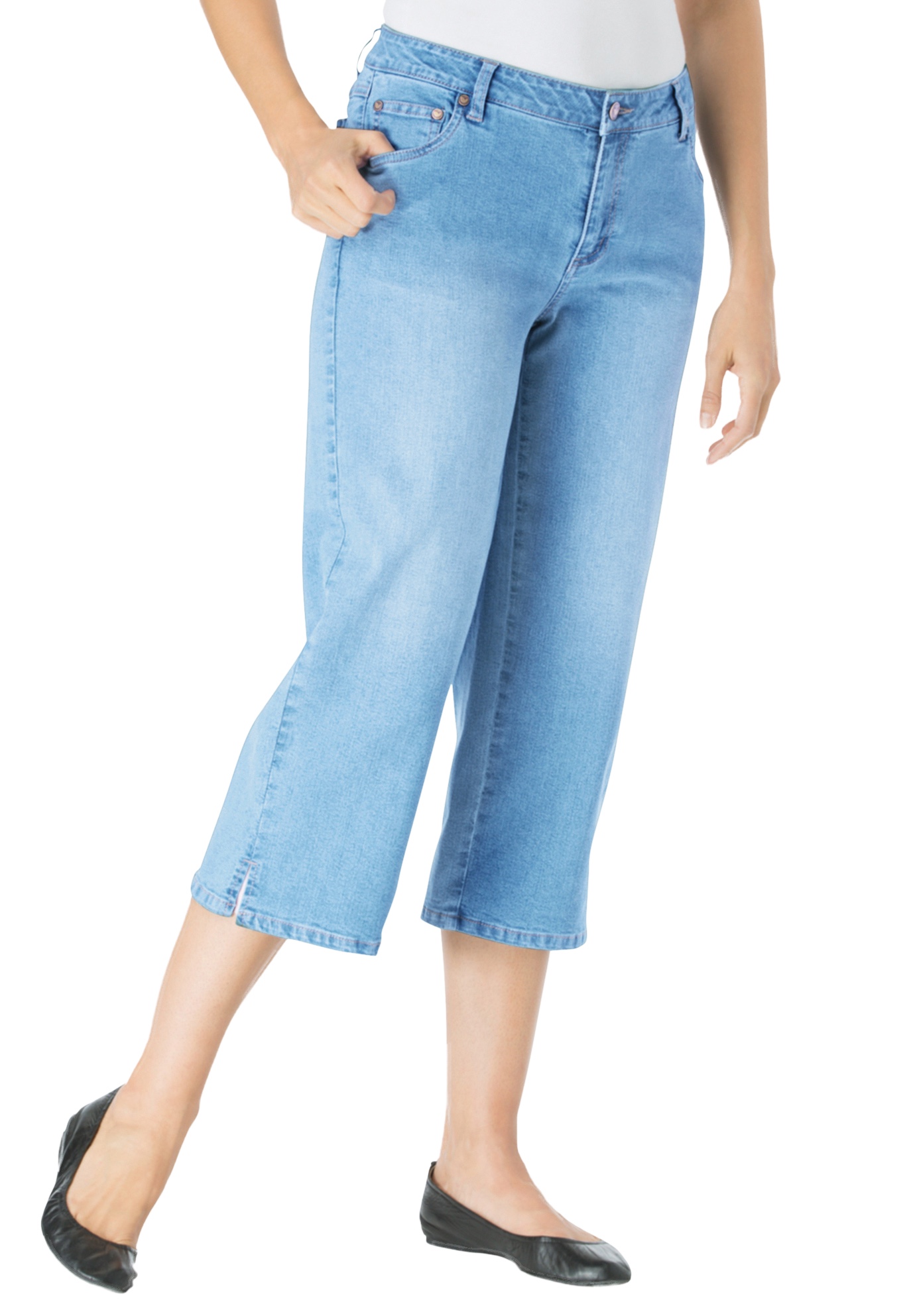 walmart plus size jean capris