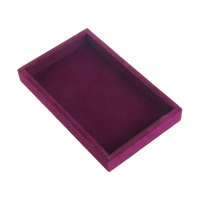 Youkk Gift For Jewelry Organizer With Large Capacity And Soft Velvet Lining Wood Jewelry Case Storage Jewelry Storage Box purple 1Set