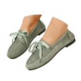 thumbnail image 3 of Casual Flat Shoes Pointed Toe Lace Up Comfortable On Walking Sneakers, 3 of 9
