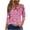 Pink, variant on SHE IS My Items Womens Long Sleeve T Shirts Cotton V Neck Womens Tops Dressy Casual Blouses for Women Dressy Casual Plus Basic Tees for Women Long Long Sleeve