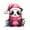H, variante sur PEONAVET Décoration Pendentif Panda Rose de Noël Acrylique Pendentif Plat Poupée Décoration de Voiture