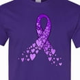 thumbnail image 4 of Inktastic Alzheimer's Awareness Purple Ribbon Made of Heart T-Shirt, 4 of 5