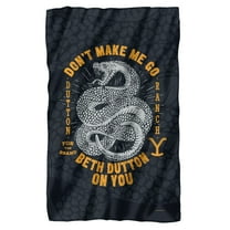 Yellowstone Blanket, 36"x58" Yellowstone Beth Dutton Snake Fleece Blanket