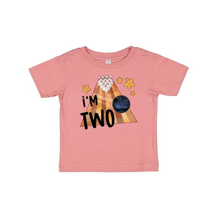 

Inktastic I m Two Bowling Ball and Pins 2nd Birthday Gift Baby Boy or Baby Girl T-Shirt
