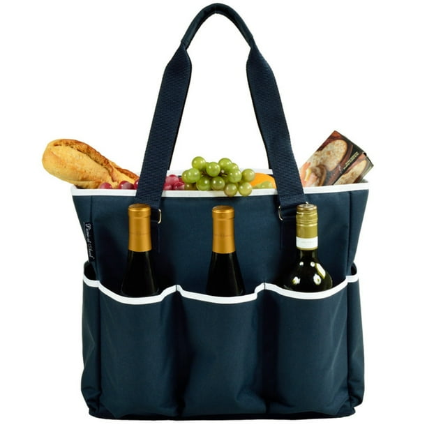 Picnic At Ascot Multi Pocketed Lare Insulated Travel Bag Picnic At Ascot Multi Pocketed Lare