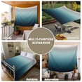 thumbnail image 6 of Grey Turquoise Ombre Tapestry for Bedroom Wall Hanging Tapestry,Teal Modern Geometric Striped Abstract Art Ceiling Backdrop Tapestries Poster Blanket Wall Decor for Teens Room Living Room 39" x 59", 6 of 8