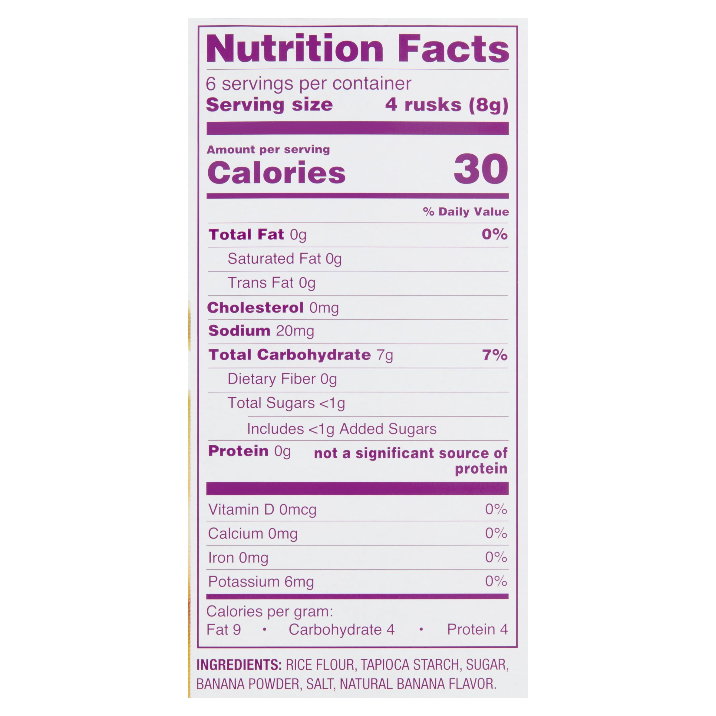 parents choice blueberry rice rusks