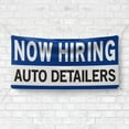 thumbnail image 4 of Now Hiring Auto Detailers 13 oz Heavy Duty Vinyl Banner Car Detailer Jobs Available Help Wanted Sign for Business Advertising Indoor/Outdoor Single-Sided with Metal Grommets (4x6 ft, Wh & Bl & Bk), 4 of 6