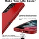 thumbnail image 5 of Entronix Funda Resistente para Galaxy S21, Triple Capa, Resistente a Golpes y Anticaídas, Color Rojo, 5 of 7