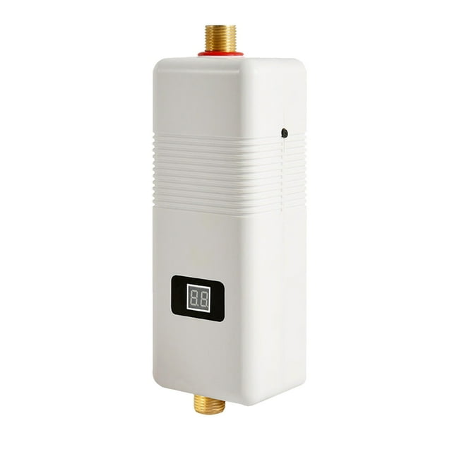 Fiudx Grifo Calentador de Agua, Sistema de Calentamiento Instantáneo, Bajo Consumo, Fácil Instalación, Calefacción Eficiente, Uso En Cocina, Opciones de Enchufe Ue/Reino Unido, Temperatura de 20-50 °
