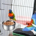 thumbnail image 2 of ZPAQI Bird Feeder Bowl with Clamp Bird Feeding Dish Cups Parrot Removable Bowl, 2 of 9
