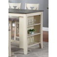 thumbnail image 6 of Simple Counter Height Dining Table, Storage Shelves, Wooden For Space Kitchen With Modern Wood Design, 6 of 6