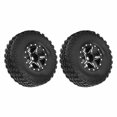 thumbnail image 4 of Wheel Rims Tires Tyre Set, Wear Resistance 1/24 RC Car Rims Tires Tyre Set Antislip Exquisite Excellent  for Axial SCX24 for AXI90081 for AXI00001 Black,Silver, 4 of 8