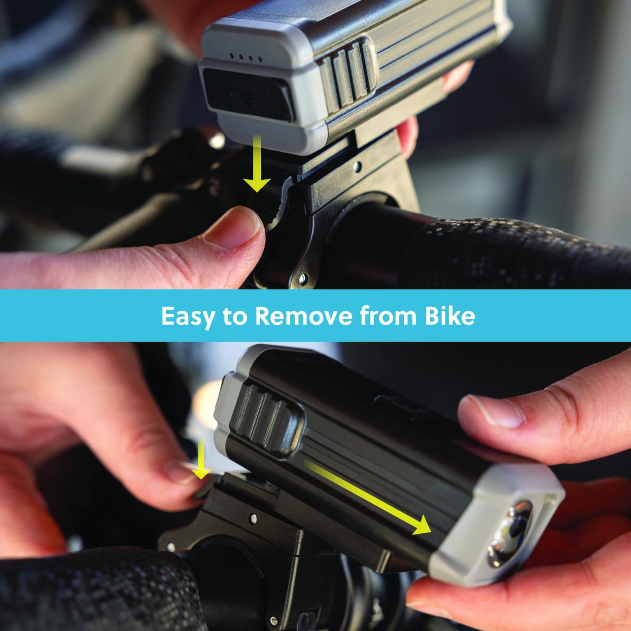 Concord 300 Lumen Rechargeable LED Bike Light with USB Charge