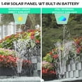 thumbnail image 4 of Solar Panel Floating Pump Fountain Water Feature  Bird Bath Pond Pool for Outdoor Garden Decoration, 4 of 6