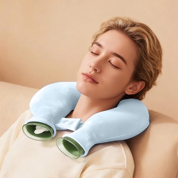 Funda de almohada Bufanda para el cuello Almohada llena de agua Bolsa de agua caliente P VC Almohada de agua caliente
