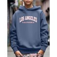 thumbnail image 3 of Kid Boys Sweatshirt LOS ANGELES Letter Print Cute&Cozy Hoodies Size: 5-14, 3 of 8