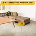 thumbnail image 3 of Enchufe empotrable Power Strip Kungfuking para escritorio, 2 AC, 2 USB, 1,8 m, 3 of 9