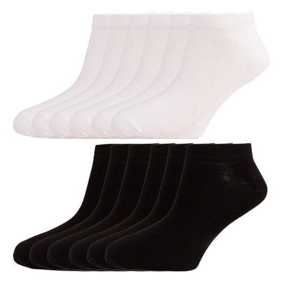 Calcetines Tin Unisex Sokkos Bambú Liso 12 Pares Suaves y Resistentes