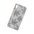 thumbnail image 4 of Worallymy Carcasa para teléfono con diseño de hojas chapadas en TPU diseño de hojas carcasa protectora repuesto para iPhone X color plateado Worallymy JD735813692, 4 of 7