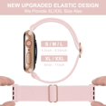 thumbnail image 4 of Oxwallen Correa Elástica Solo Loop Compatible Con Apple Watch Series 11/10/9/8/7/6/5/4 Se 3/2/1 42 ​​Mm 41 Mm 40 Mm 38 Mm Correa Deportiva Ajustable De Nailon Elástico Trenzado Para Iwatch Mujeres Hom, 4 of 5