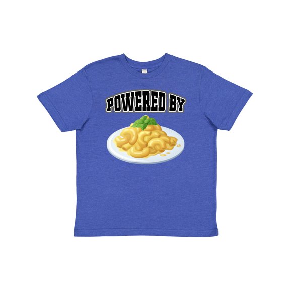 Inktastic Powered by Macaroni and Cheese Youth T-Shirt