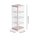 thumbnail image 2 of Caja de Almacenamiento de Escritorio, Cajas de Cajones de Almacenamiento de Pecho de Pila, Capa de Escritorio de Compartimento Múltiple, Cajones de Plástico Rosa, 2 of 4
