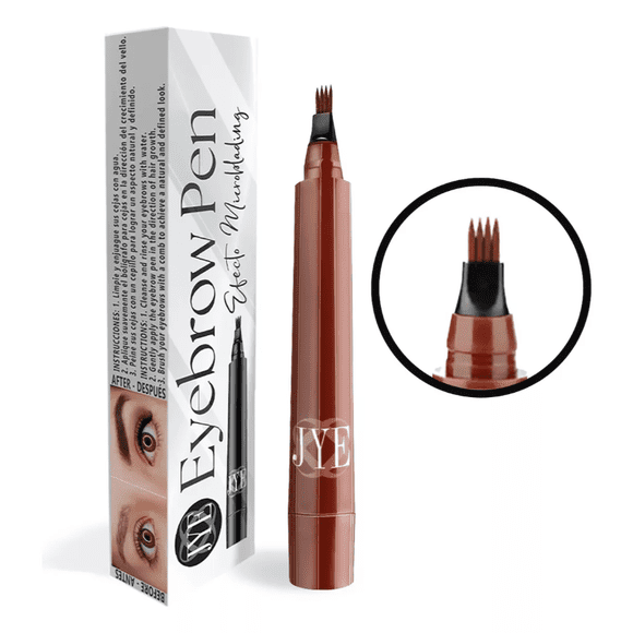 Jye Boligrafo Microblading Efect Color Rojo Intenso Eyebrow Rojo