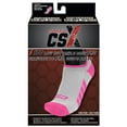 thumbnail image 3 of CSX Low Cut Ankle Sock Pro, Pink on Grey, X-Large, 3 of 4