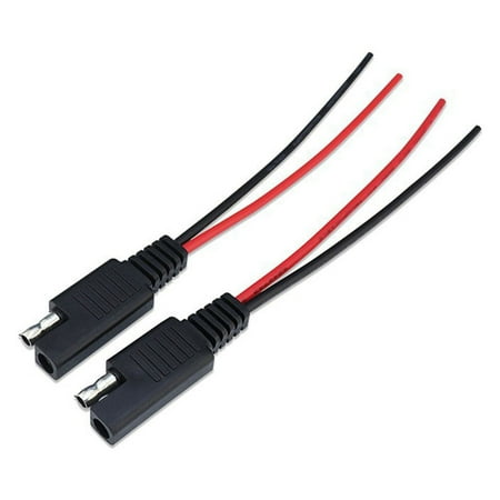 

anna 1Pair SAE Single Ended ExtensionCable 18AWG SAE Quick Disconnect Plug Cable 15CM